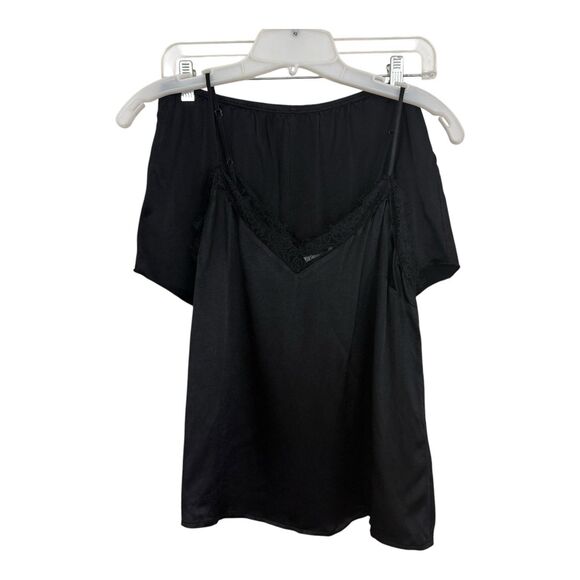 Rails Vita Pajama Sleep Set Black Cami Tank Top & Matching Shorts Sz Small - Picture 1 of 11